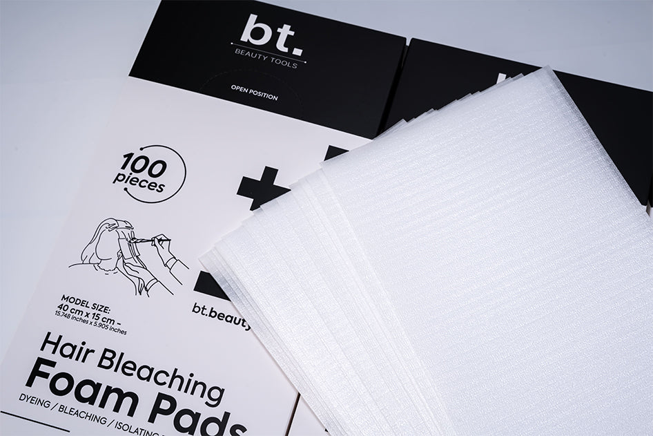 HAIR BLEACHING FOAM PADS - ALMOHADILLAS DE ESPUMA PARA TEÑIR/DECOLORAR/ISOLAR EL CABELLO 100 UNITS