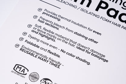 HAIR BLEACHING FOAM PADS - ALMOHADILLAS PARA DECOLORAR DE SPIROFOAM